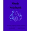 Music Notebook: Blank Sheet Music Paper 12 Staff 100 pages