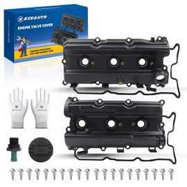 Ezexpreze Pair Engine Valve Covers Compatible with 2005-2019 Nissan Frontier 05-15 Xterra 05-12 Pathfinder NV1500 2500 3500 4.0L V6 Replacement 13264-EA210 13264-EA200