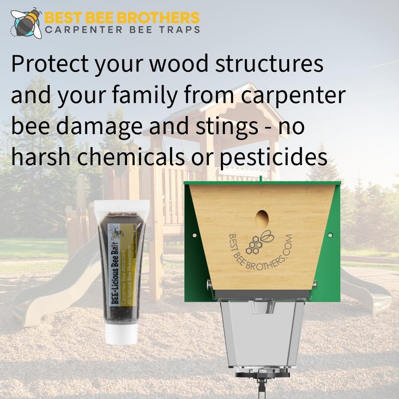 Best Bee Brothers Bee-Licious Bee Bait, All-Natural Carpenter Bee Lure,