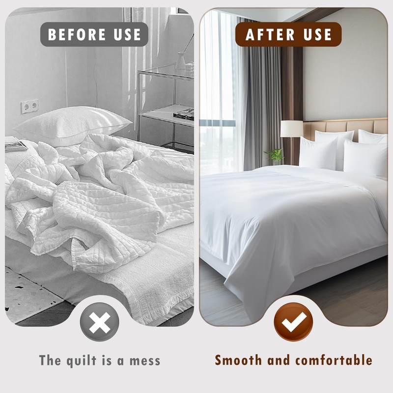 Dayinkes 24-Pack Duvet Clips to Hold Comforter Inside, Reusable Duvet