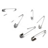 vrupin 100Pcs-3inch Stainless Steel Safety Pins,Safety Pins Bulk Metal Silver