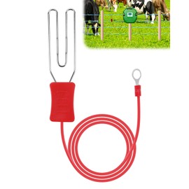 M8 Heart Lead Electric Fence Connectors Earth Stake and Fence Connector Wire for Electric Fence Energiser Horses Livestock Ranch Electronic Stainless Steel Hook Belt Connector M8 Terminal Accessories