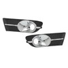 Pair of Fog Light Bezel Impact Resistant Strong Protection 25887505