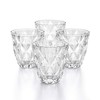 The Cellar Clear Diamond Double Old-Fashioned Glasses, Set of 4
