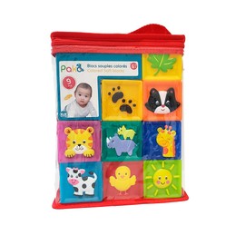 Pakö - Colored Soft Blocks 9 Pieces