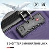 Kono Carry On Luggage Set Airline Approved Lightweight PC+ABS Carry