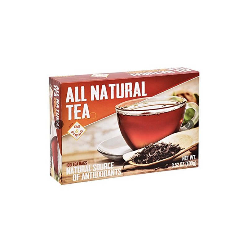 Greenbrier International All Natural Tea, 100 Tagless Tea Bags- 100%