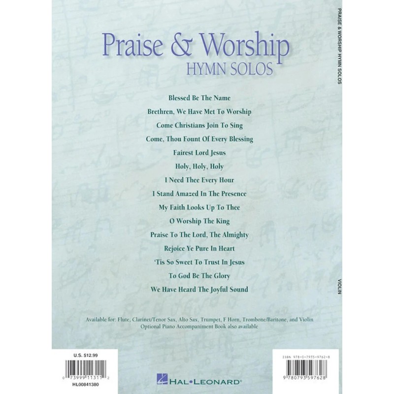 Praise and Worship Hymn Solos