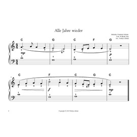 Meine ersten Weihnachtslieder am Klavier: Für Anfänger