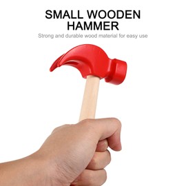 STOBOK Kids Wooden Hammers Toy: 3pcs Maintenance Tools Toys Pretend Play Educational Toys for Baby Children Mallet Pounding Toy Beating Gavel Toys Simulation Hammers Pounding Toy