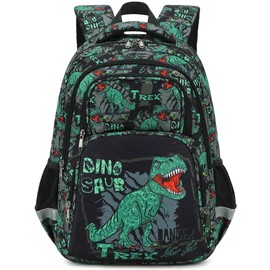 abshoo Cute Dinosaur School Backpack For Boys Elementary Kindergarten Kids School Bag (Dinosaur Black B)