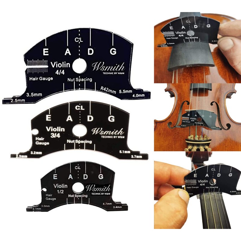 Jiayouy 12 Pieces Violin Repairing Maintenance Tool Kit with Maple