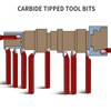 11 Pc 5/16" Carbide Tip Tipped Cutter Tool,Metal Lathe Cutting