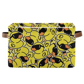 Duck Rectangular Storage Basket Organizer Bin Shelf Baskets For Clothes Gifts For Home Office Dorm