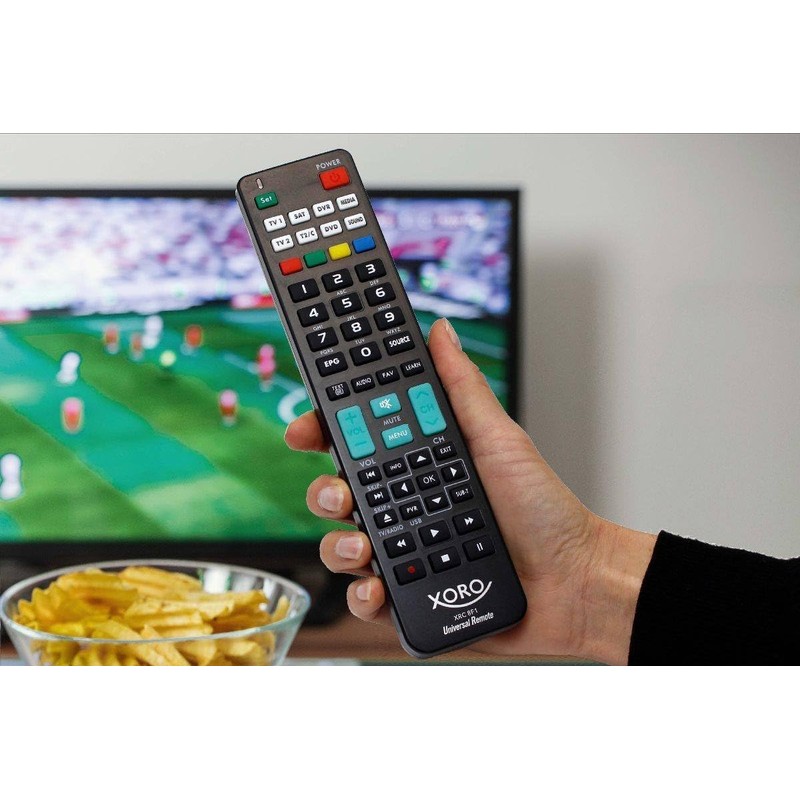 XORO XRC 8F1 Universal Remote Control Effortlessly Controls Over 1000