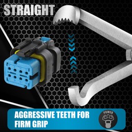 Electrical Disconnect Connector Pliers 37960, Connector Separator 13120, Automotive Electrical Plug Pliers, Terminal Removal Tool Disconnect Tools, Black