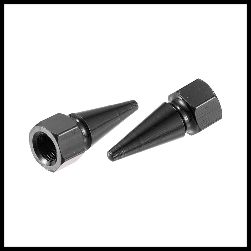Hihaha 8pcs Black Car Spike Wheel Tyre Tire Valve Air