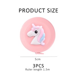 3Pcs Mini Small Tape Measure, Tailor Tape Measure, Cute Cartoon Small Ruler, Round Soft Ruler, Retractable Soft Ruler, Measuring Ruler, Small Tape Measure