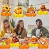 9Pcs Fall Centerpiece Table Decorations, Thanksgiving Honeycomb Centerpiece Pumpkin Turkey