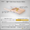 Salipt 12 inch Soft Close Drawer Slides Set 6-Pairs (12