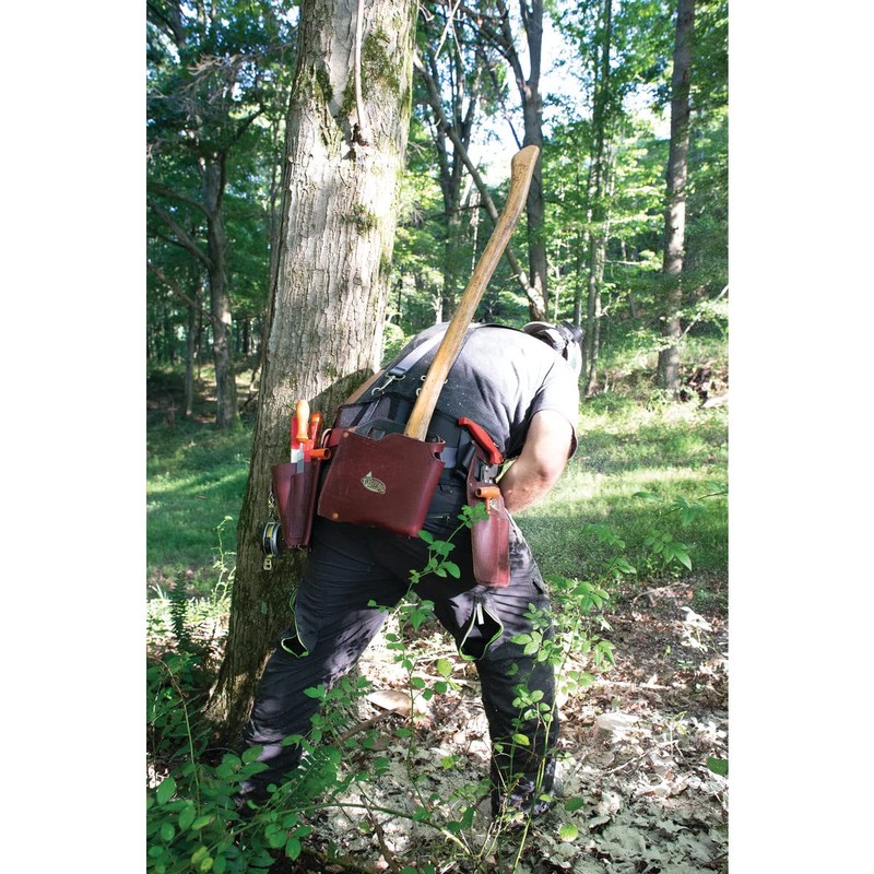 Weaver Arborist Leather Plastic Lined Burgundy Axe Sheath/Protector/Pouch