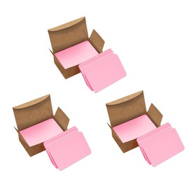 GYWHOOFT 300 Cards Blank Business Card Size Paper Message Cards Mini Info Cards Doodle Paper Words Cards Handwriting Paper Paper Cards (Pink)