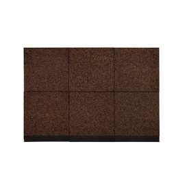 Playsafer Elevate Rubber Playground Tiles - 1" High Density Interlocking Shock Absorbent Safety Tiles for Playgrounds, and Exercise Equipment - 20" X 20" (1 Tile - 2.7 Sq. Ft., Brown)