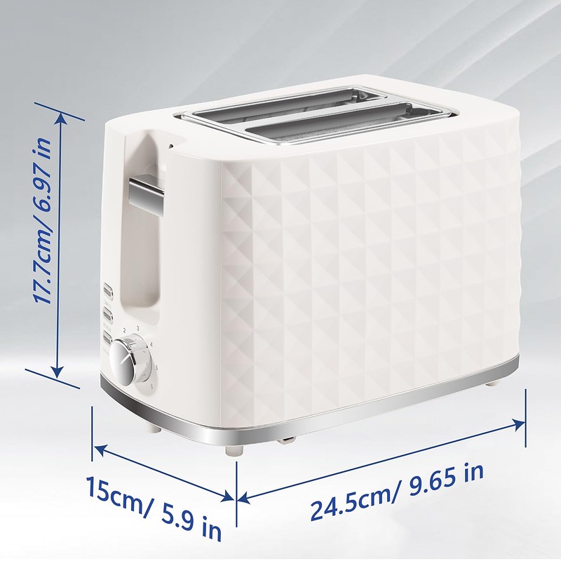 Seydere Toaster 2 Slices, Toasters Wide Slot, Bread Toaster with