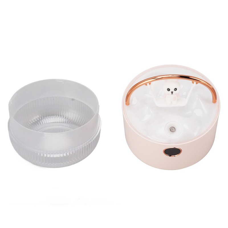 Mini Humidifier 600ml 40ml/H Dual Mode Bear On Swing Night