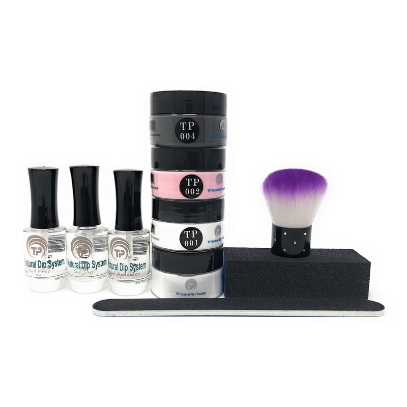 French Manicure dipping starter kit plus black powder. 1 oz.