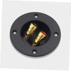 LABRIMP 4pcs Round Speaker Terminal Connectors with Quick Disconnect for