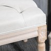 Heemab 32" Upholstered Bedroom Bench with French Vintage Design, Button-Tufted,