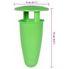 vidaxl slug and snail traps 8 pcs green - eco