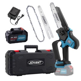 2-in-1 Cordless Chainsaw, 20V 8-Inch Mini Chainsaw Cordless with An 8-Inch Guide Plus Chain, a 4000MAH battery, and A Charger. Great Gardening Rool For Garden, Home and Tree Pruning