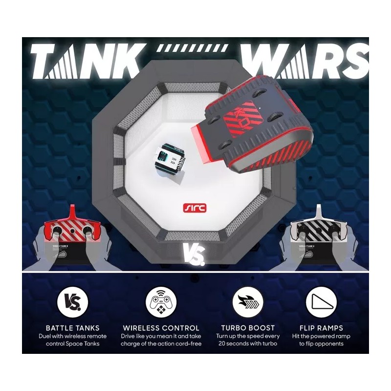 Sharper Image - Rc Battle Tracks Wedge Tanks (1014430) Battle