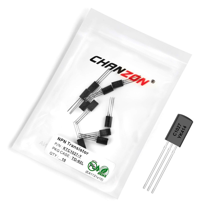 Chanzon KTC1027-Y TO-92L NPN Power Bipolar Junction Transistor, High Performance