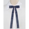 Allegra K School Ribbon, Uniform Ribbon, Ribbon Tie, Solid Color,