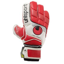 uhlsport Fangmaschine Goalkeeper Gloves Super Soft rot/weiss/silber Size:8
