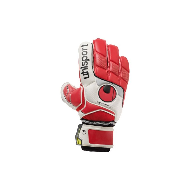 uhlsport Fangmaschine Goalkeeper Gloves Super Soft rot/weiss/silber Size:8