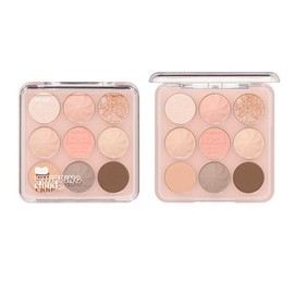 ETUDE Play Color Eyes / Decoration Sticker Whipping Cloud Collection 9 Colors Multi Color Palette Eye Shadow Low Saturation White Tone Glitter Shimmer Matte HOOKKA STUDIO Collaboration 0.4 oz (11.75 g) (Spring Whip Cream)