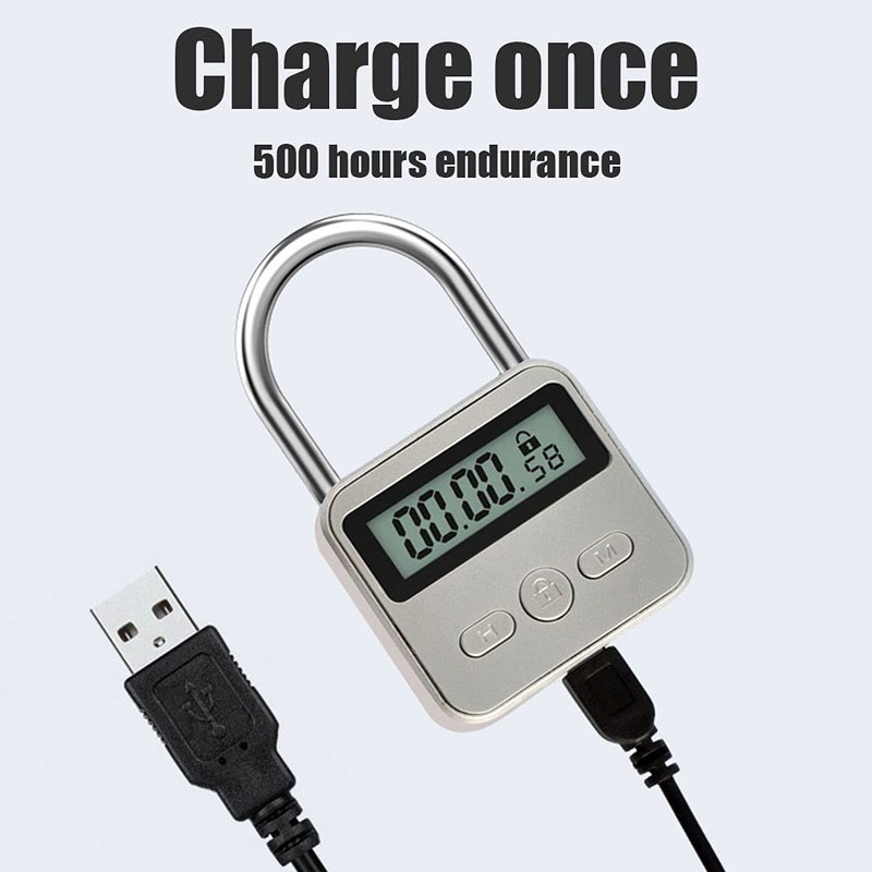 HAKUNA Metal Timer Lock - 99 Hours Max Timing, USB