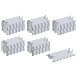 LC LICTOP Nail Plates for Wood Studs & Wall, 1.5 x 2.5 Inch Anti-Nail Protection Plate, Steel Cable Protector with Sharp Prongs for Plumbing & Wiring Safety, Galvanized Steel, 50Pcs