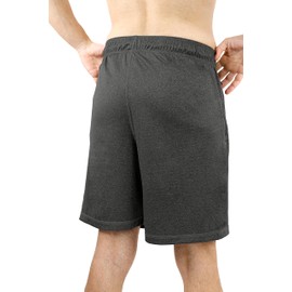 easy casuals Quick-Dry Athletic Zipped Shorts with Zip: Moisture-Wicking, Stretchable - Lightweight & Durable Performance Wear… (UK, Alpha, M, Regular, Regular, Black/Grey)