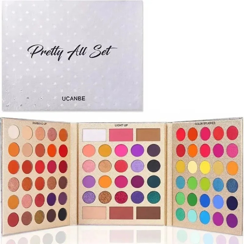 Paleta De Sombras Ojos Brillante Profesional Kit 86 Colores