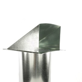 FAMCO Galvanized Steel Hooded Wall Vent with Screen, Used for Air Intake, Air Supply or Exhaust Applications