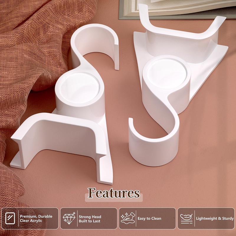 Purse Hanger for Closet 6Pcs，Famitree New Luxury Acrylic Purse Bag