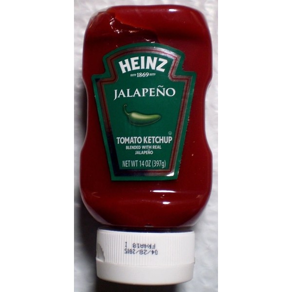 Heinz Tomato Ketchup with Jalapeno 14oz Bottles (Pack of 3)