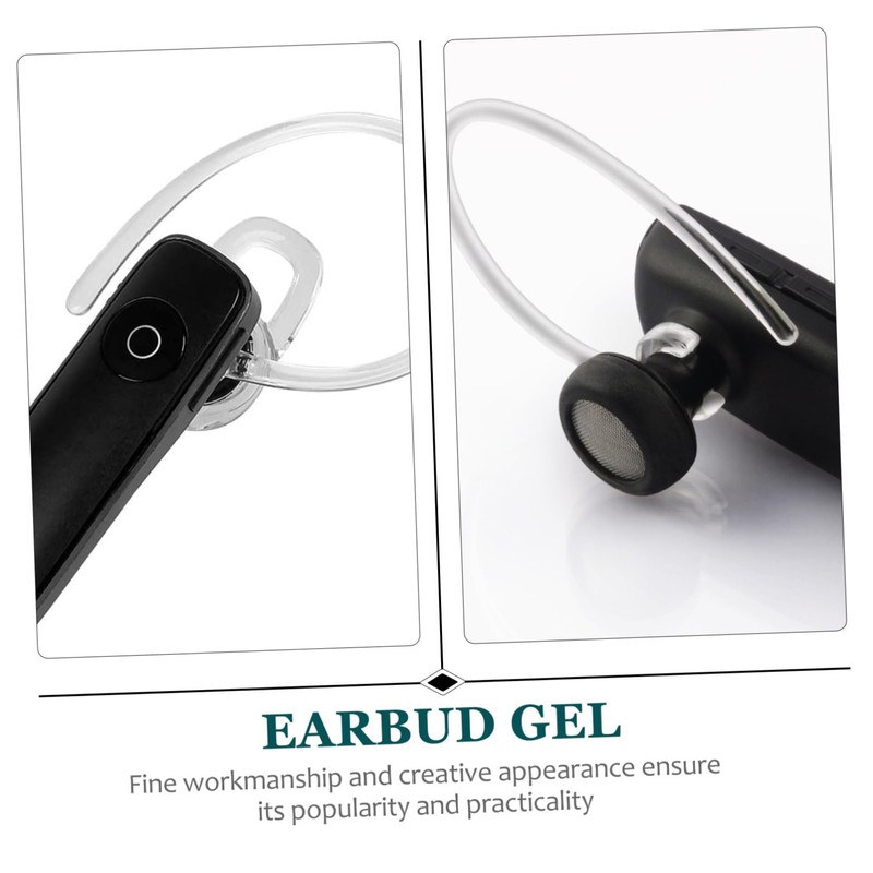 LABRIMP 3sets Ear Hooks Earbud Gel Replacement for Wireless Headset