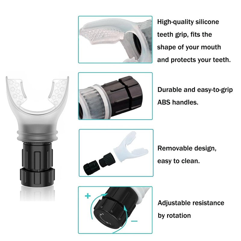 Generic Oxyflow Portable Adjustable Trainer for Oral and Muscular Exercise