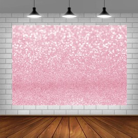 Lofaris Pink Bokeh Photography Backdrop Shinny Spots Sparkle Abstract Halos Background Newborn Baby Shower Birthday Party Decorations Portrait Photo Booth Props 5x3ft